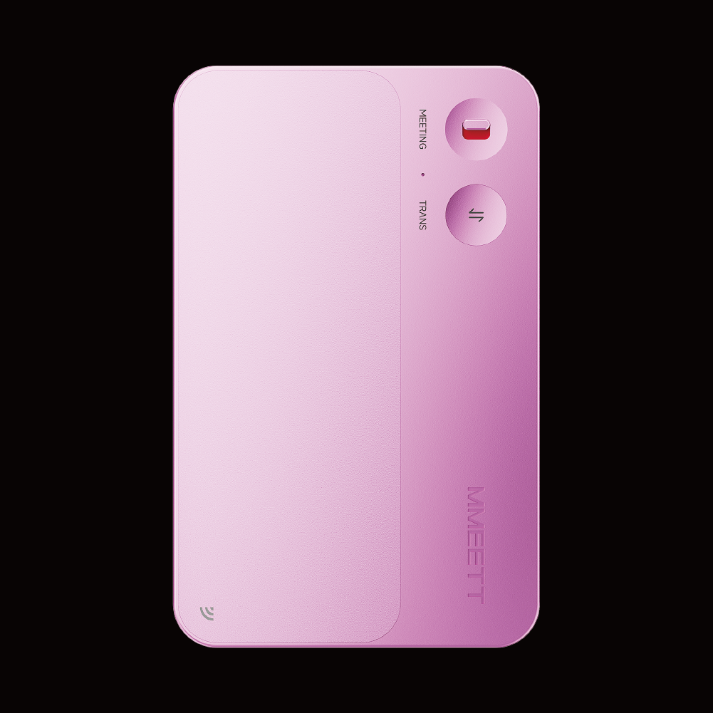 MMEETT AI Business Card Throbbing Pink